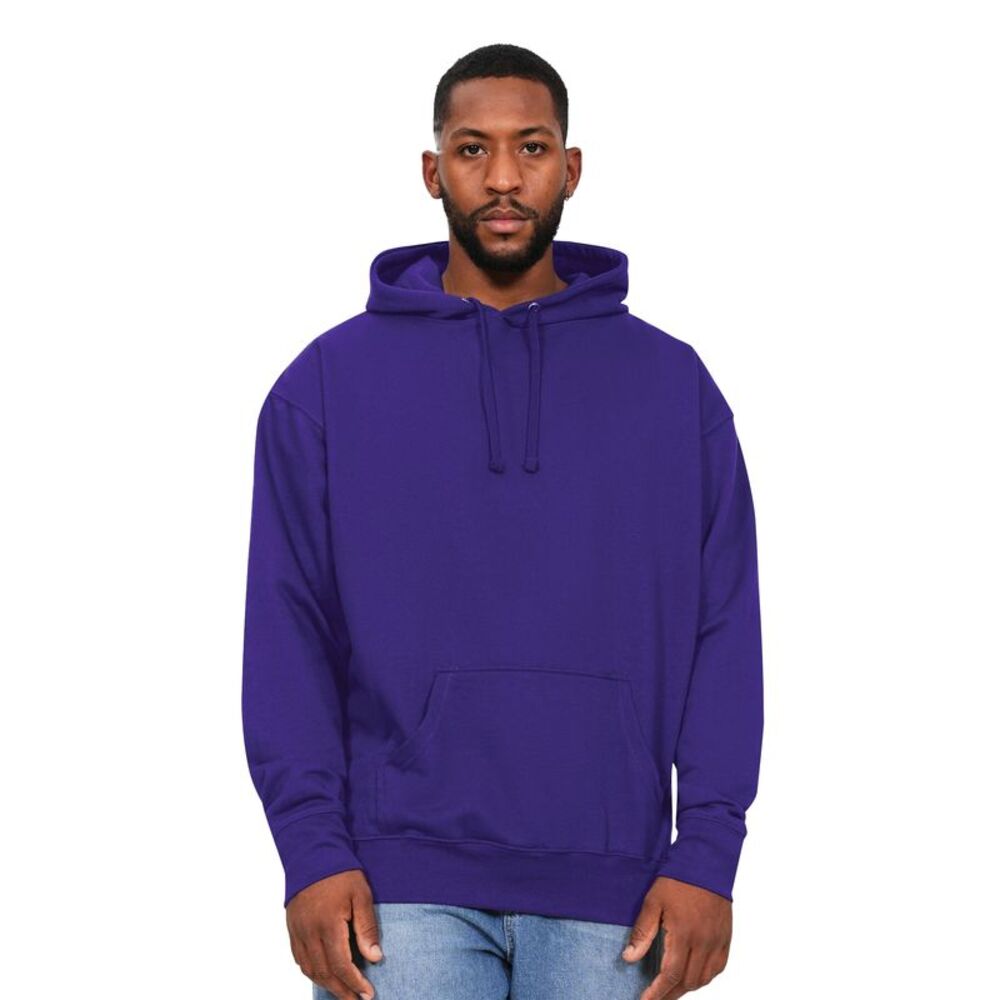 Casual Classics Mens Ringspun Cotton Hoodie / Purple